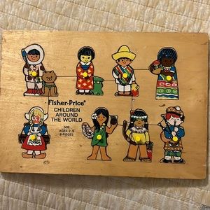 Vintage Fisher-Price Children Around the World Puzzle. #509